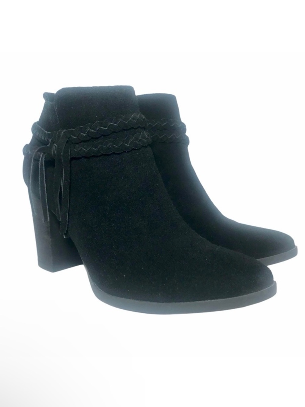 MICHAEL SHANNON Black Suede Ankle Boots / Booties